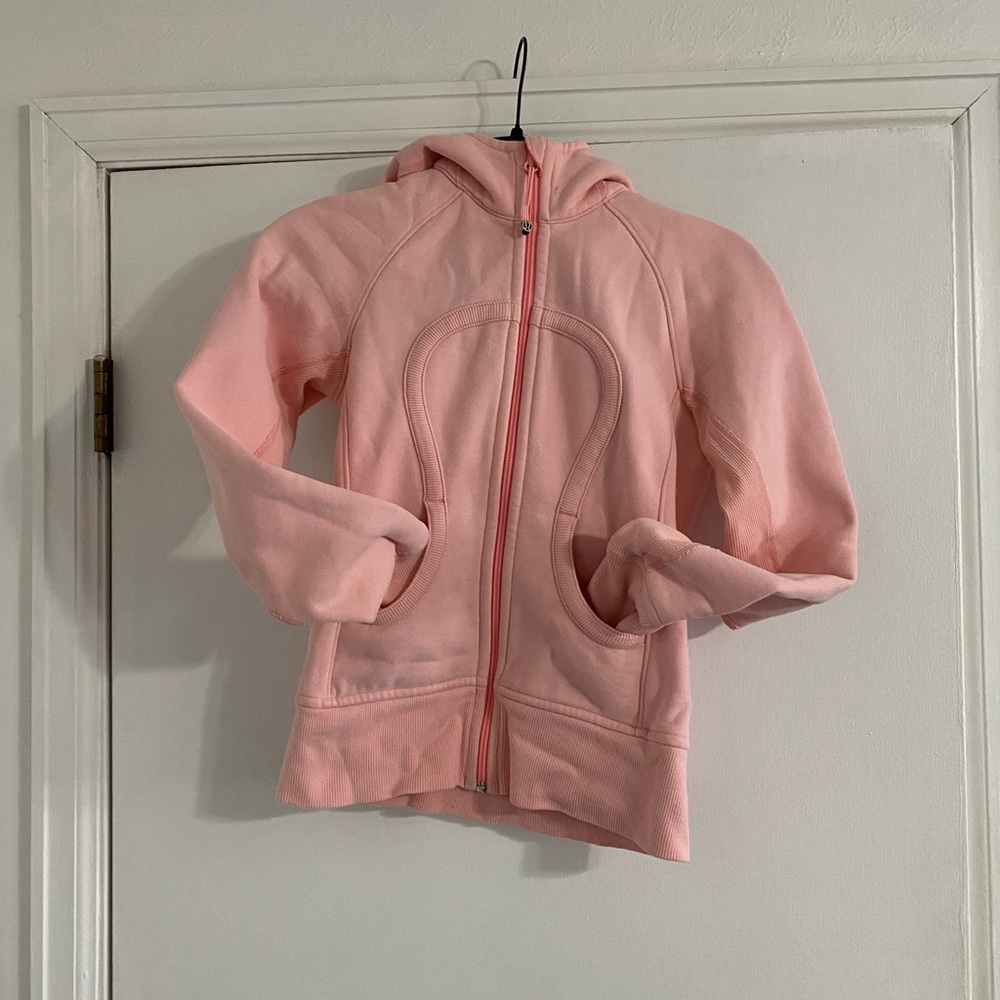 Pink Lululemon Scuba Zip Up Hoodie size 2